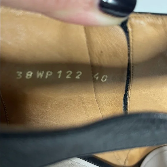 MM6 Maison Margiela Leather Black Heel Zip Sandals Size EUR 40 US 10 - Picture 5 of 8